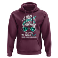 Sexual Assault Awareness Hoodie In April We Wear Teal Women