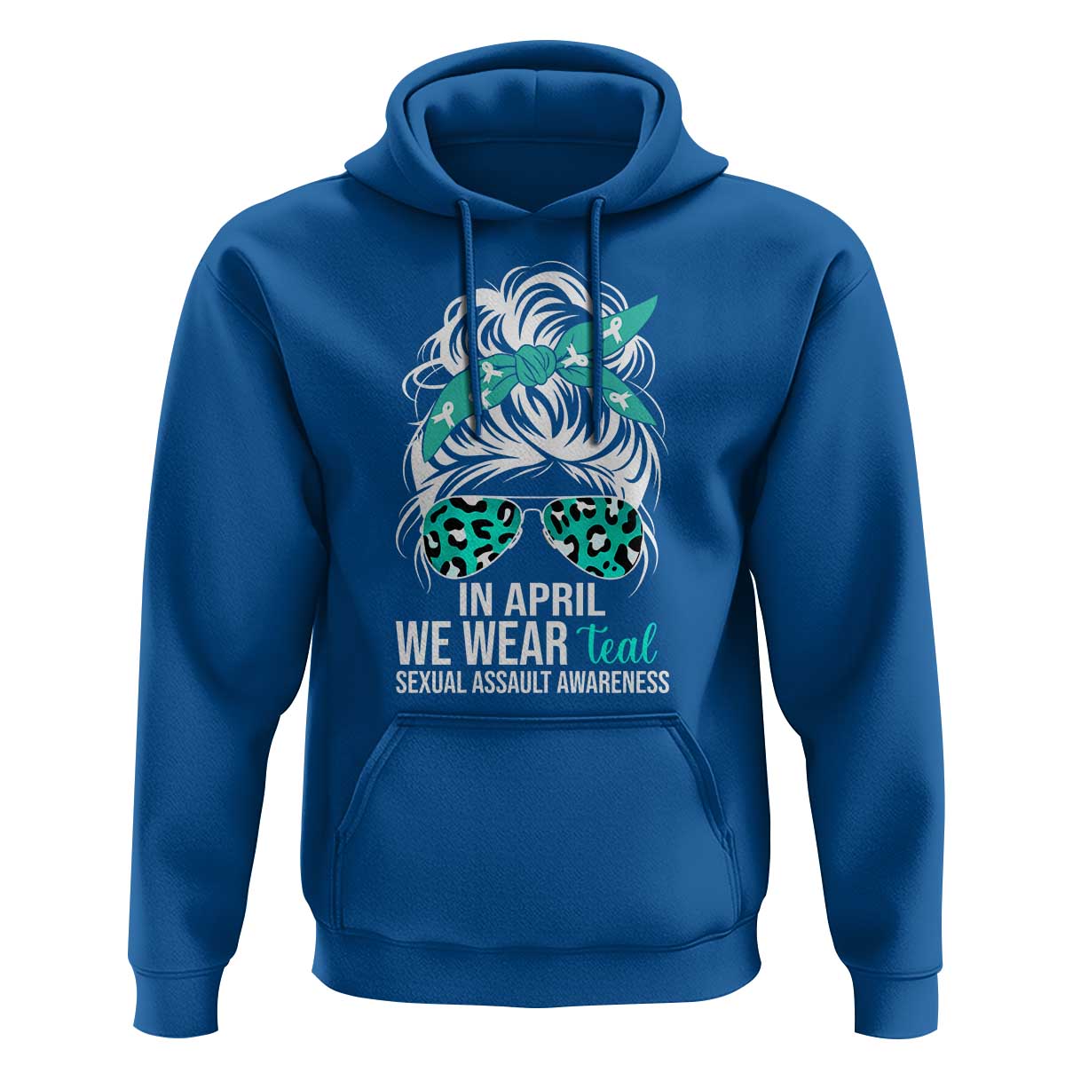 Sexual Assault Awareness Hoodie In April We Wear Teal Women