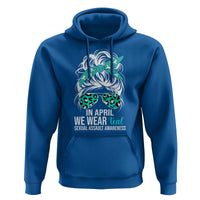 Sexual Assault Awareness Hoodie In April We Wear Teal Women