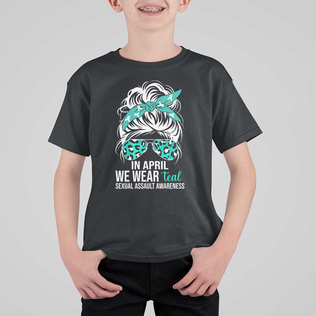 Sexual Assault Awareness T Shirt For Kid In April We Wear Teal Women