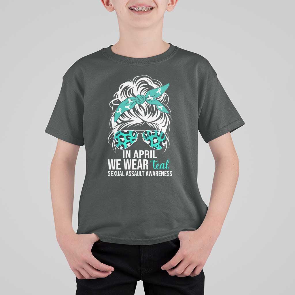 Sexual Assault Awareness T Shirt For Kid In April We Wear Teal Women