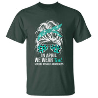 Sexual Assault Awareness T Shirt In April We Wear Teal Women