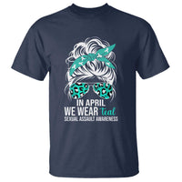Sexual Assault Awareness T Shirt In April We Wear Teal Women