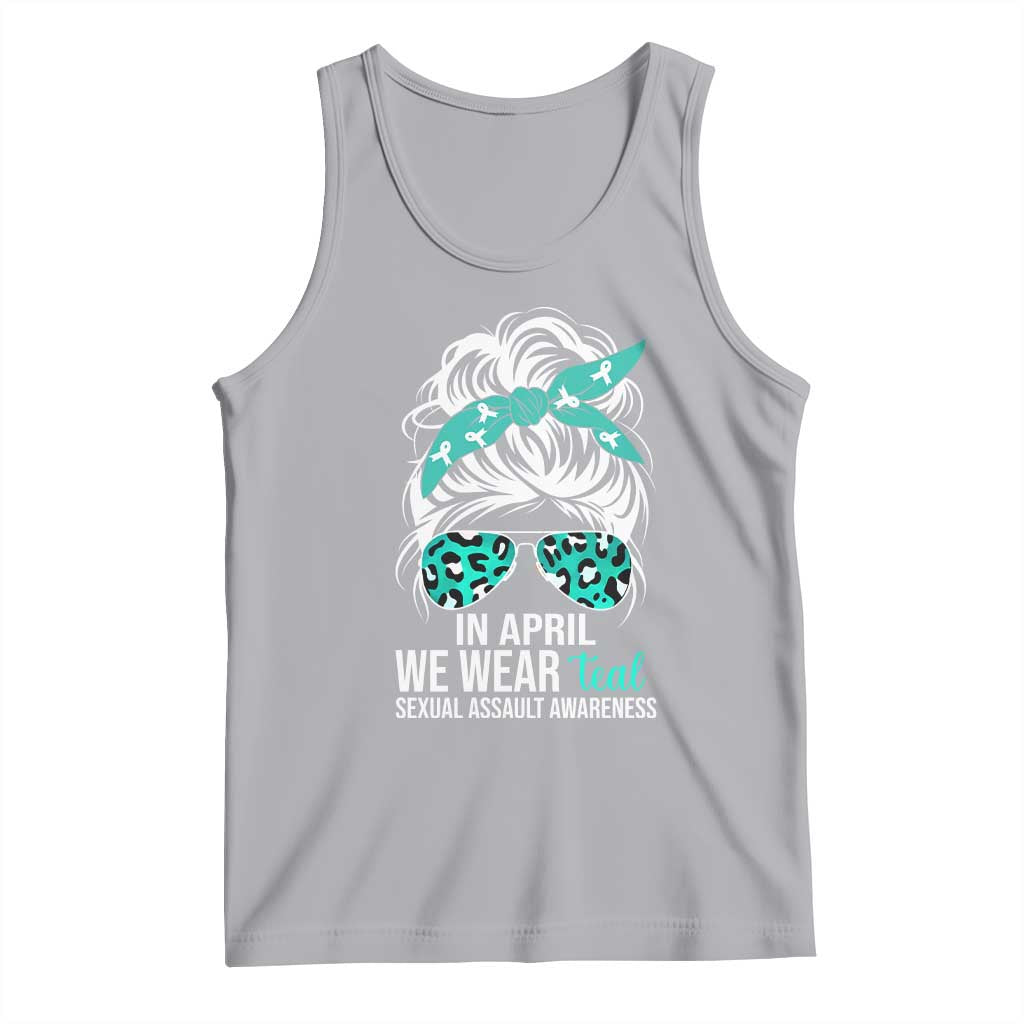 Sexual Assault Awareness Tank Top In April We Wear Teal Women