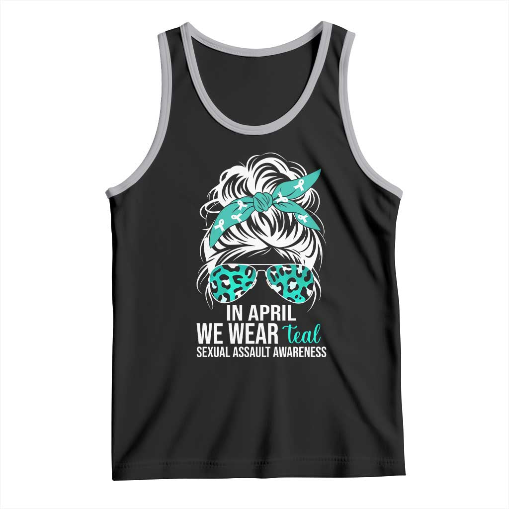 Sexual Assault Awareness Tank Top In April We Wear Teal Women