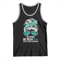 Sexual Assault Awareness Tank Top In April We Wear Teal Women