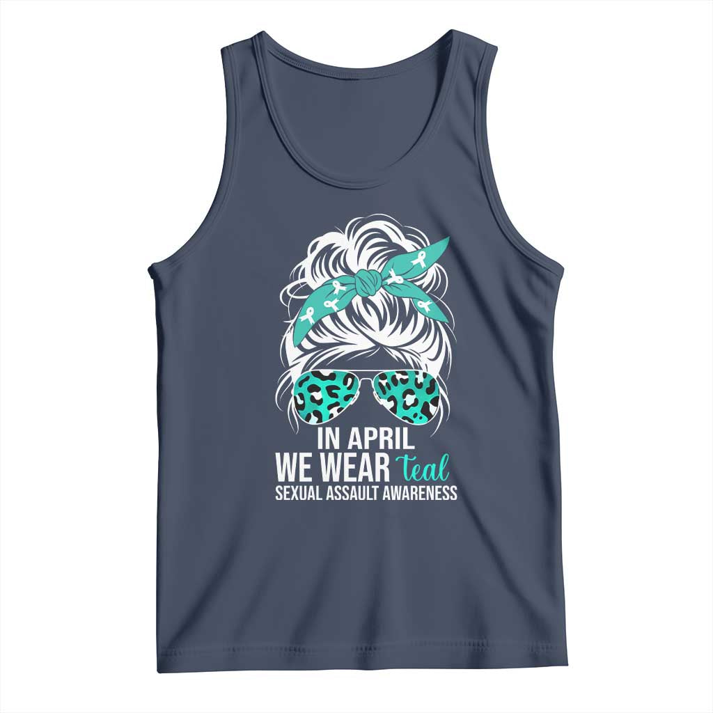 Sexual Assault Awareness Tank Top In April We Wear Teal Women