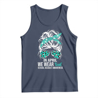 Sexual Assault Awareness Tank Top In April We Wear Teal Women
