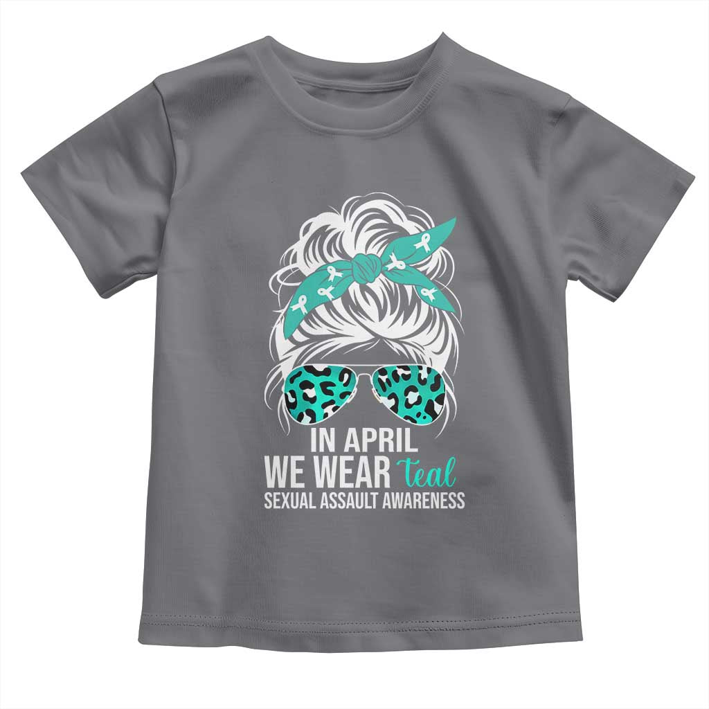 Sexual Assault Awareness Toddler T Shirt In April We Wear Teal Women