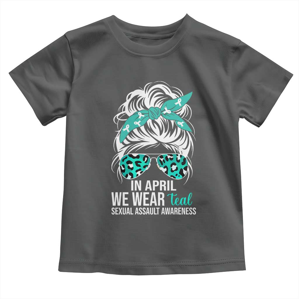 Sexual Assault Awareness Toddler T Shirt In April We Wear Teal Women