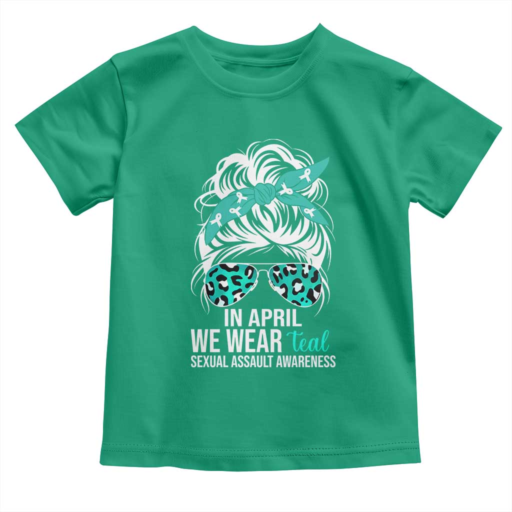 Sexual Assault Awareness Toddler T Shirt In April We Wear Teal Women