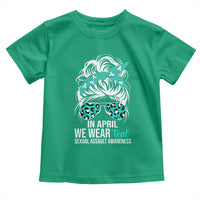 Sexual Assault Awareness Toddler T Shirt In April We Wear Teal Women