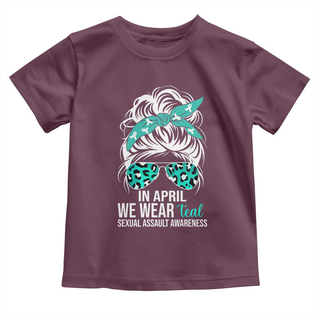 Sexual Assault Awareness Toddler T Shirt In April We Wear Teal Women