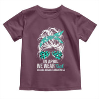 Sexual Assault Awareness Toddler T Shirt In April We Wear Teal Women
