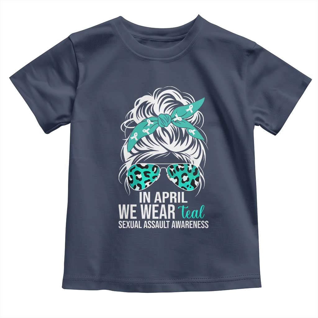 Sexual Assault Awareness Toddler T Shirt In April We Wear Teal Women