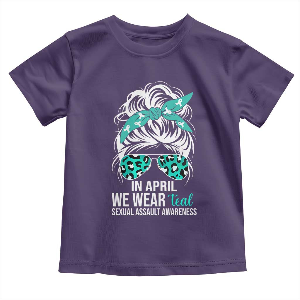 Sexual Assault Awareness Toddler T Shirt In April We Wear Teal Women