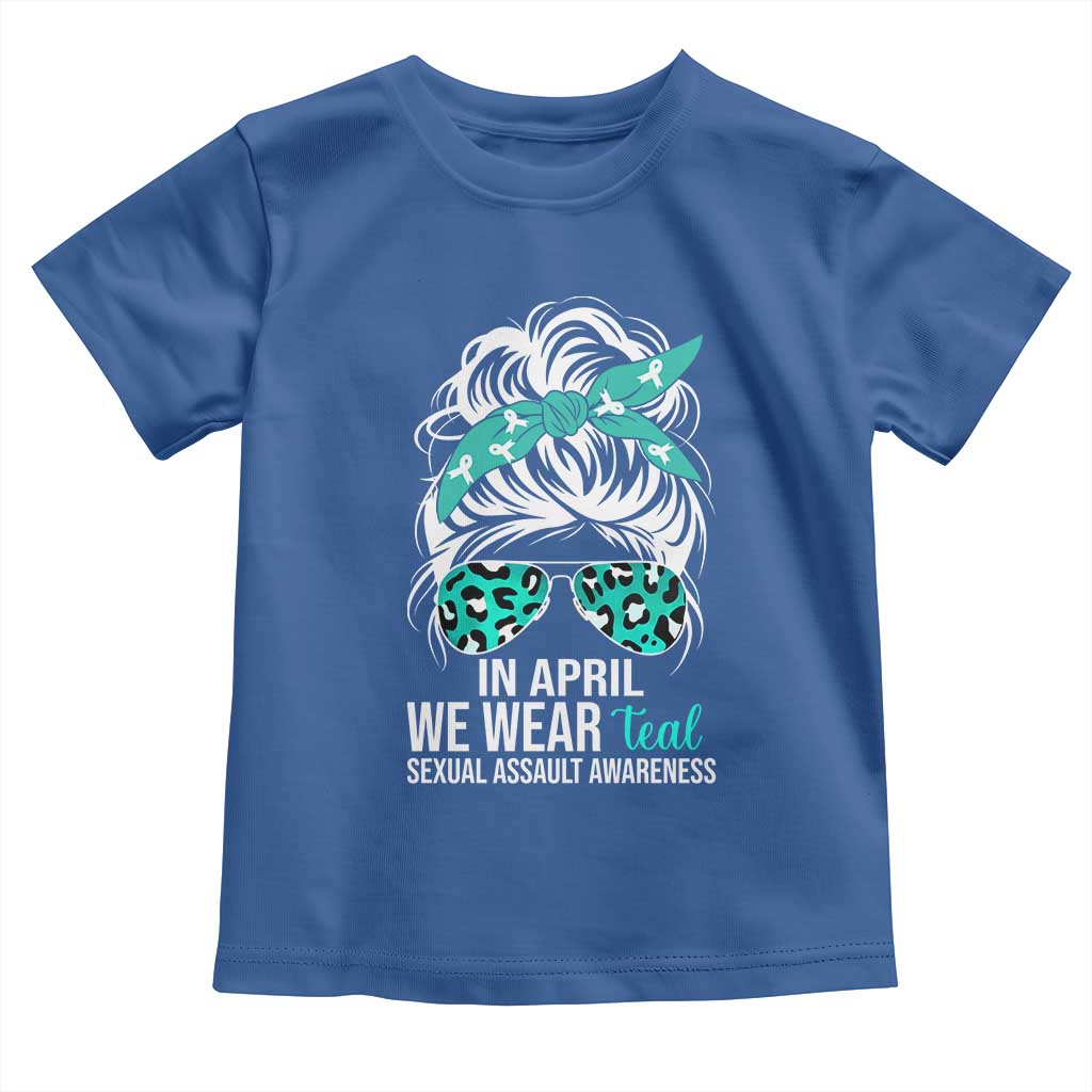 Sexual Assault Awareness Toddler T Shirt In April We Wear Teal Women