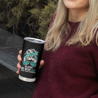 Sexual Assault Awareness Tumbler Cup In April We Wear Teal Women