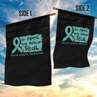 Sexual Assault Awareness Garden Flag In April We Wear Teal