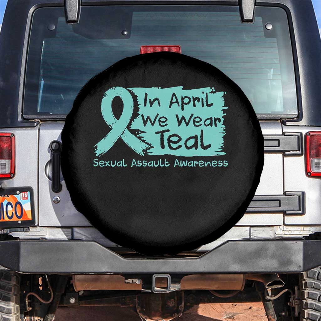 Sexual Assault Awareness Spare Tire Cover In April We Wear Teal