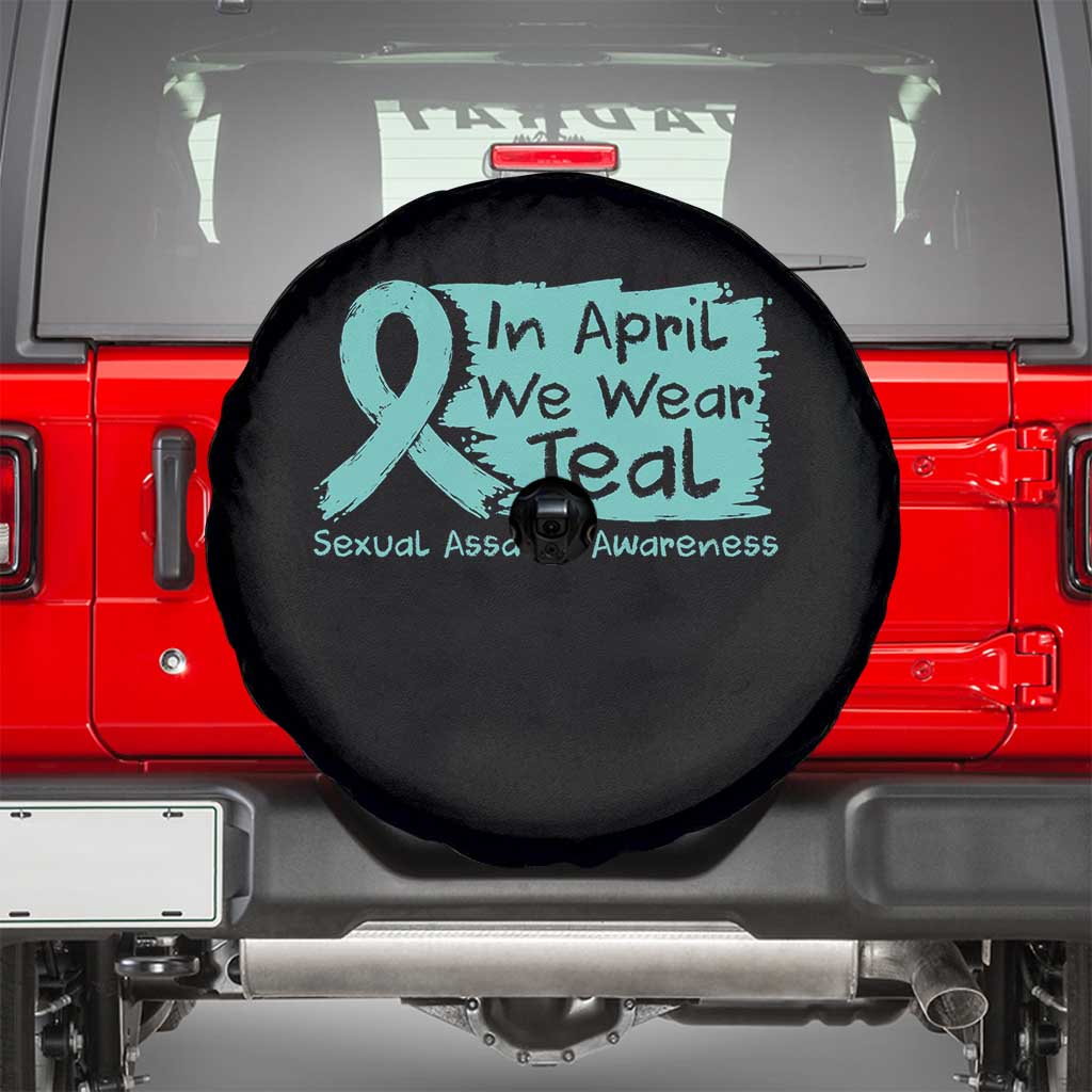 Sexual Assault Awareness Spare Tire Cover In April We Wear Teal