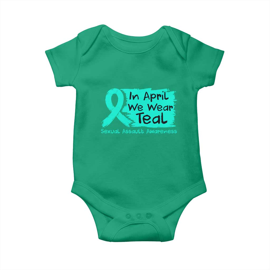 Sexual Assault Awareness Baby Onesie In April We Wear Teal