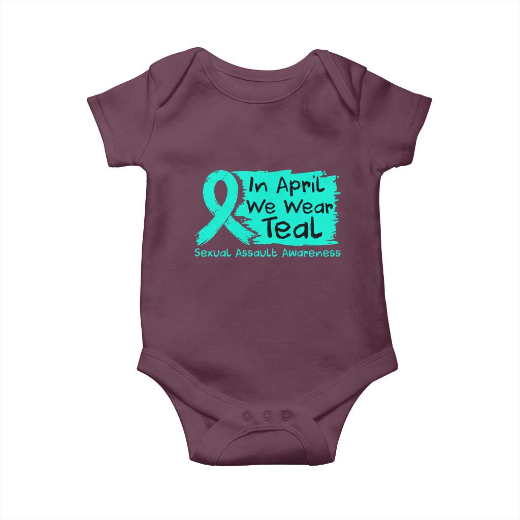 Sexual Assault Awareness Baby Onesie In April We Wear Teal