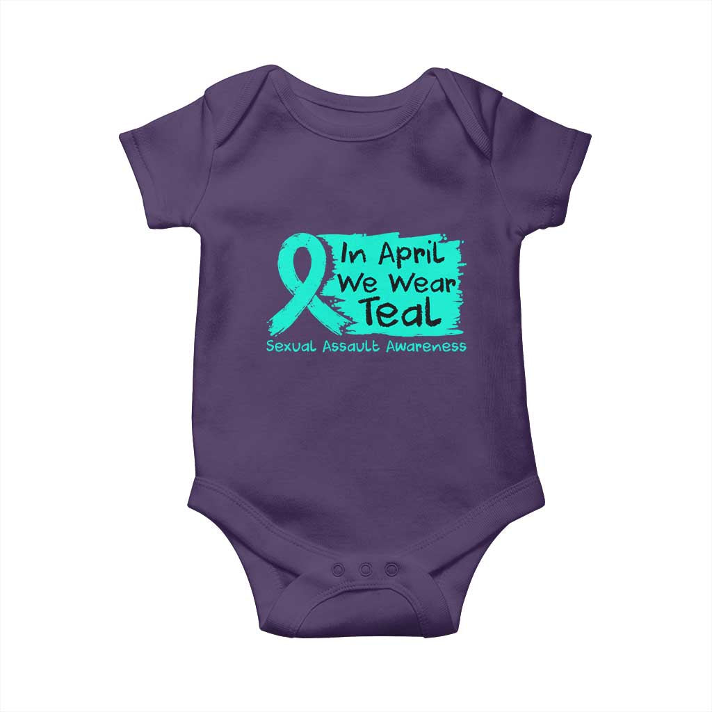 Sexual Assault Awareness Baby Onesie In April We Wear Teal