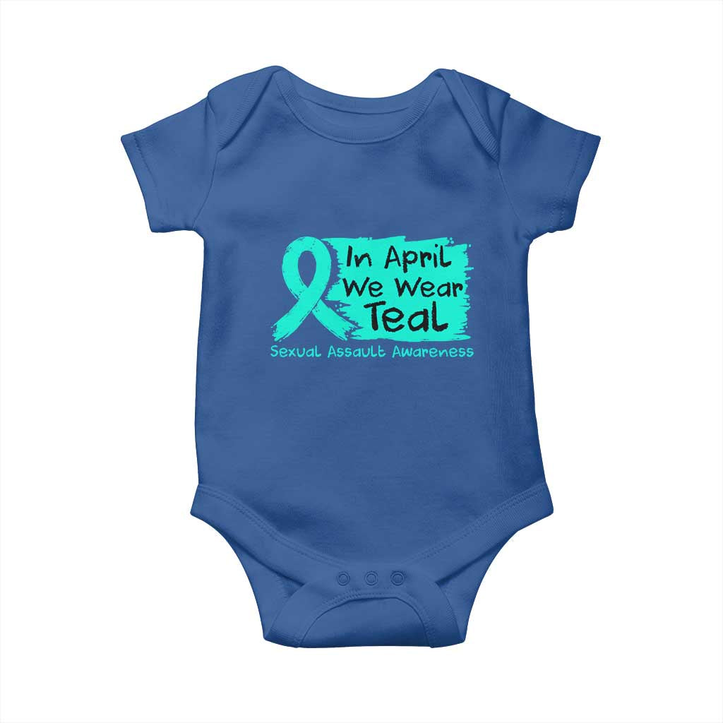 Sexual Assault Awareness Baby Onesie In April We Wear Teal