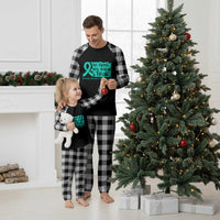 Sexual Assault Awareness Plaid Pajama Set In April We Wear Teal