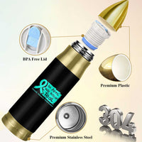 Sexual Assault Awareness Bullet Tumbler In April We Wear Teal
