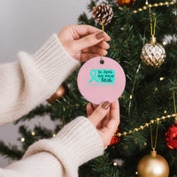Sexual Assault Awareness Ceramic Ornament In April We Wear Teal