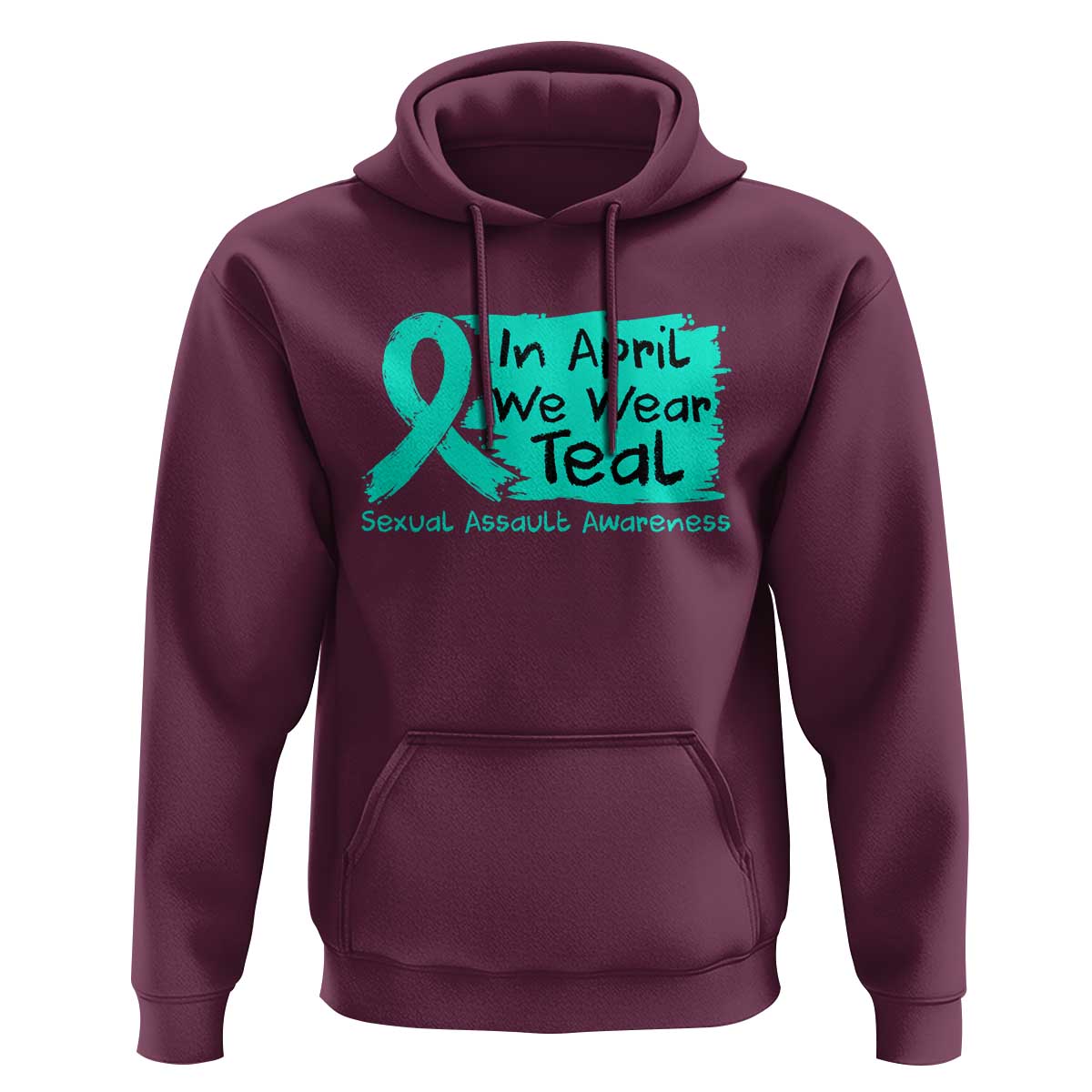 Sexual Assault Awareness Hoodie In April We Wear Teal