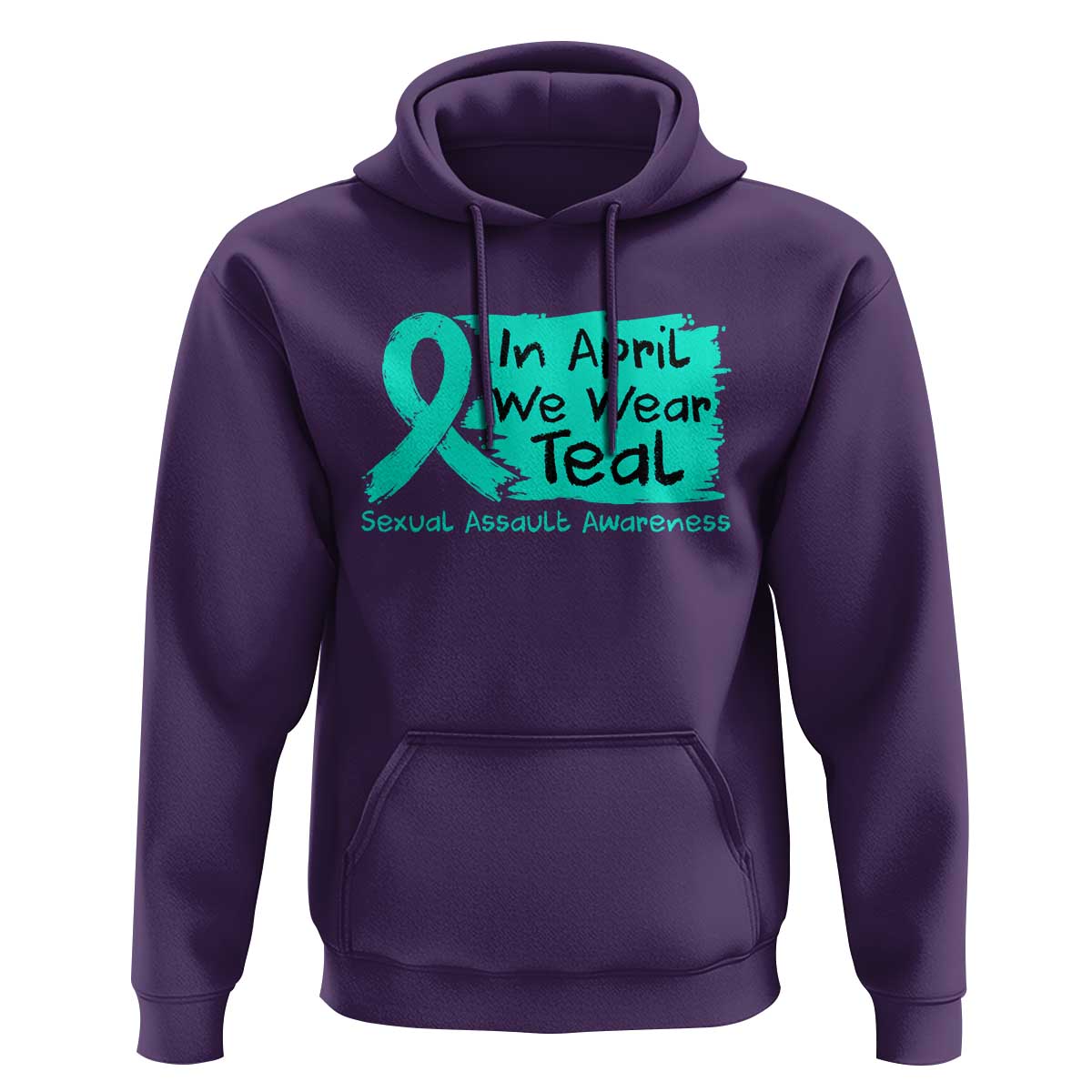 Sexual Assault Awareness Hoodie In April We Wear Teal