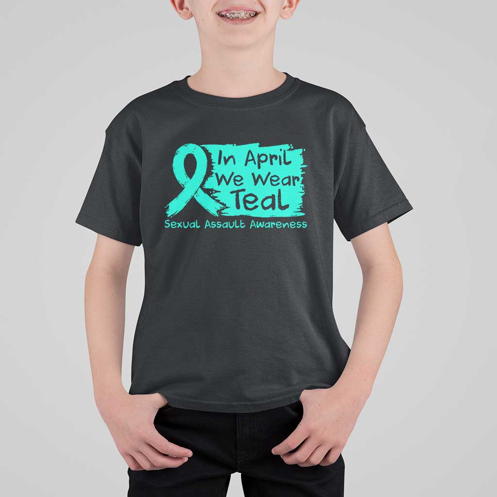 Sexual Assault Awareness T Shirt For Kid In April We Wear Teal