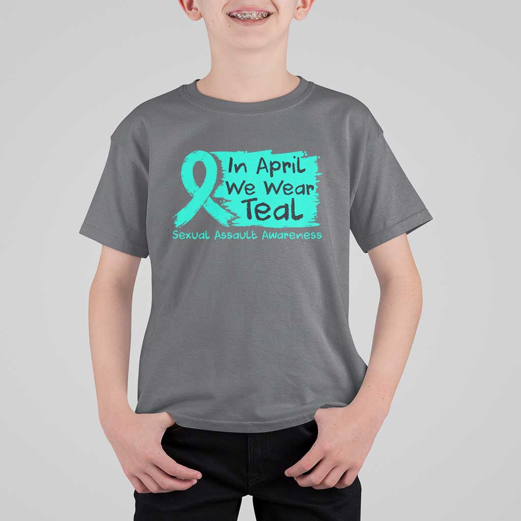 Sexual Assault Awareness T Shirt For Kid In April We Wear Teal