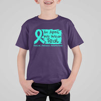 Sexual Assault Awareness T Shirt For Kid In April We Wear Teal