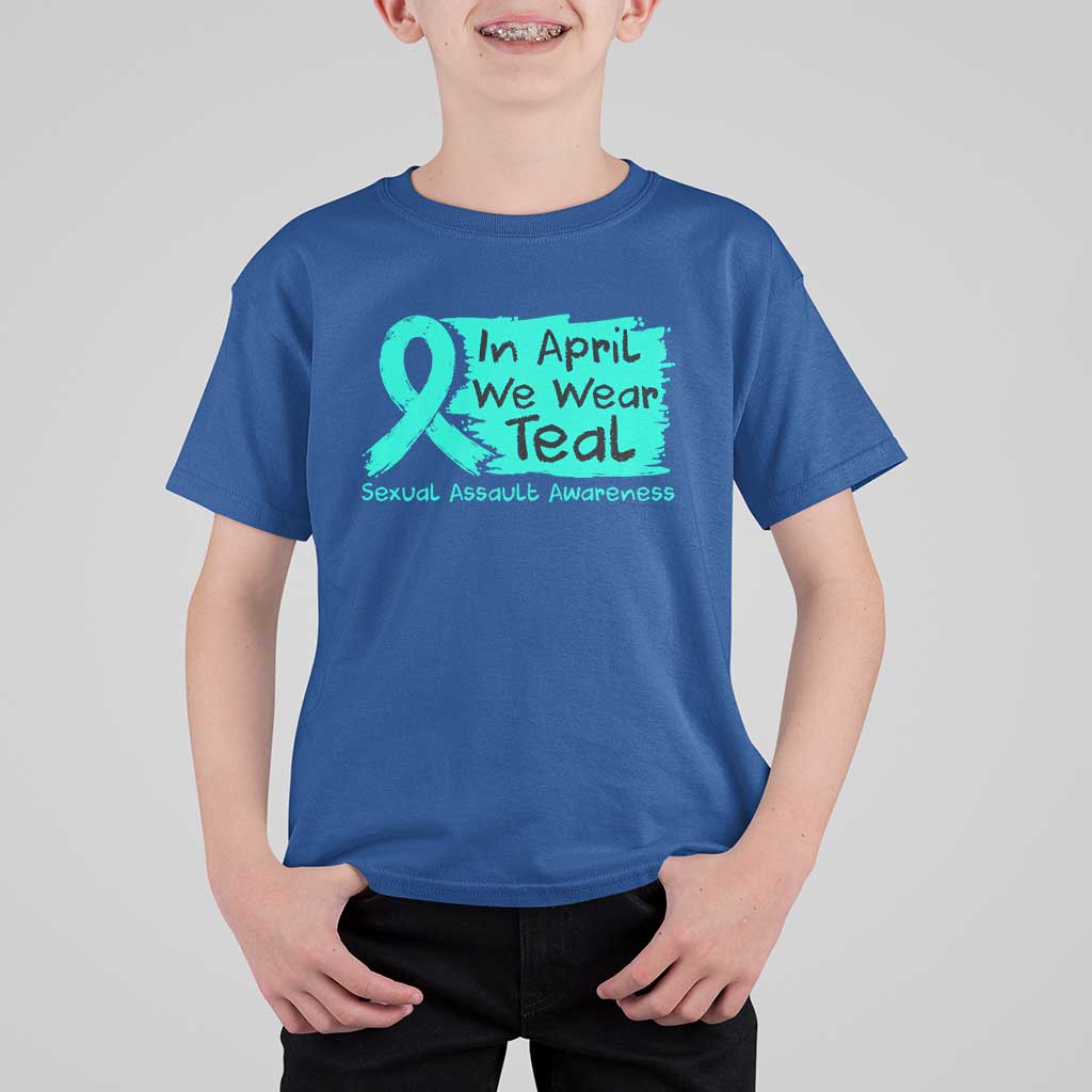 Sexual Assault Awareness T Shirt For Kid In April We Wear Teal
