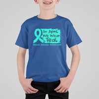 Sexual Assault Awareness T Shirt For Kid In April We Wear Teal