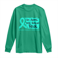 Sexual Assault Awareness Long Sleeve Shirt In April We Wear Teal
