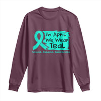 Sexual Assault Awareness Long Sleeve Shirt In April We Wear Teal