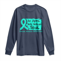 Sexual Assault Awareness Long Sleeve Shirt In April We Wear Teal