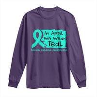 Sexual Assault Awareness Long Sleeve Shirt In April We Wear Teal