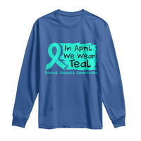 Sexual Assault Awareness Long Sleeve Shirt In April We Wear Teal