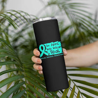 Sexual Assault Awareness Skinny Tumbler In April We Wear Teal