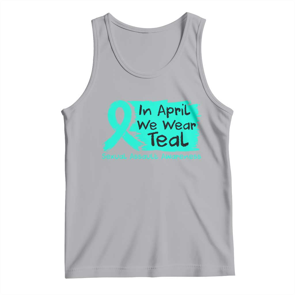 Sexual Assault Awareness Tank Top In April We Wear Teal
