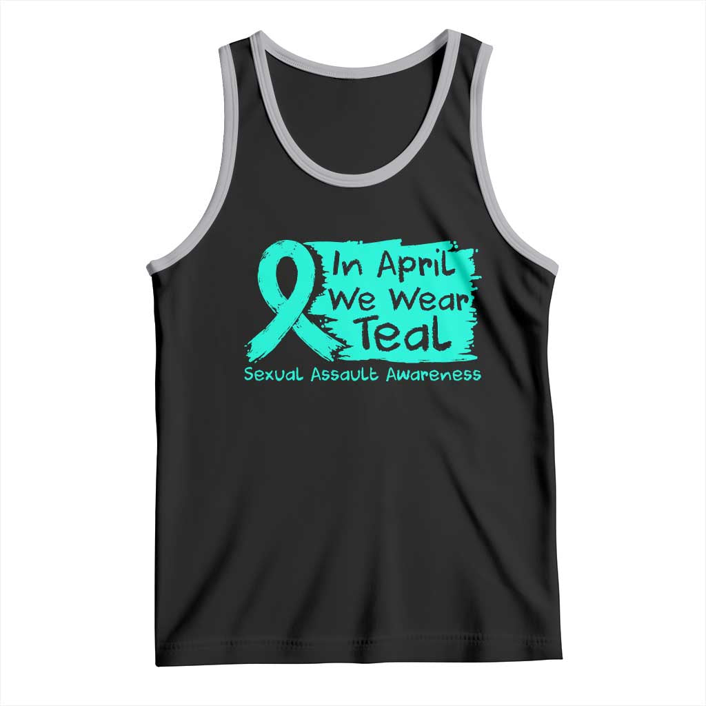 Sexual Assault Awareness Tank Top In April We Wear Teal