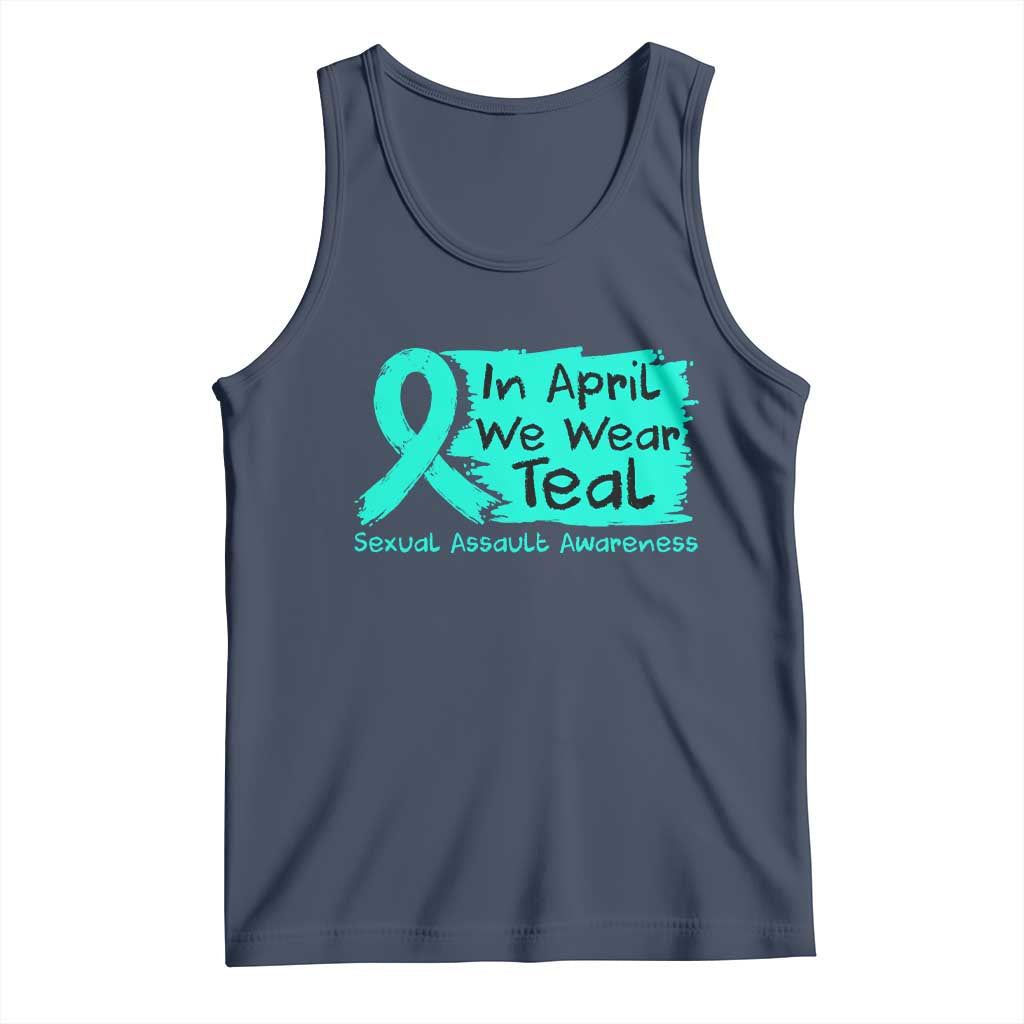 Sexual Assault Awareness Tank Top In April We Wear Teal