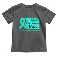 Sexual Assault Awareness Toddler T Shirt In April We Wear Teal