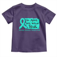 Sexual Assault Awareness Toddler T Shirt In April We Wear Teal
